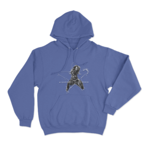 Atendiendo Al Demonio Unisex Hoodie Blue