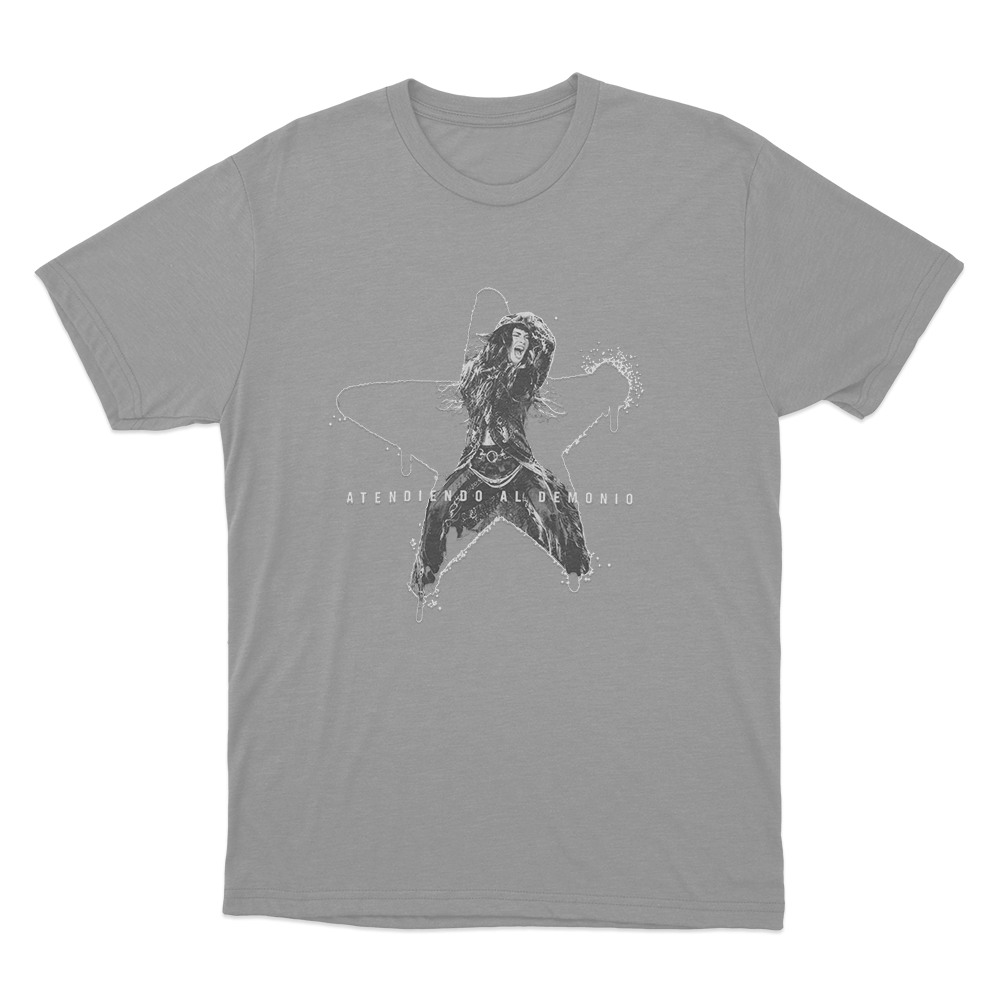 Atendiendo Al Demonio Unisex T Shirt Grey Atendiendo Al Demonio Unisex T Shirt Grey