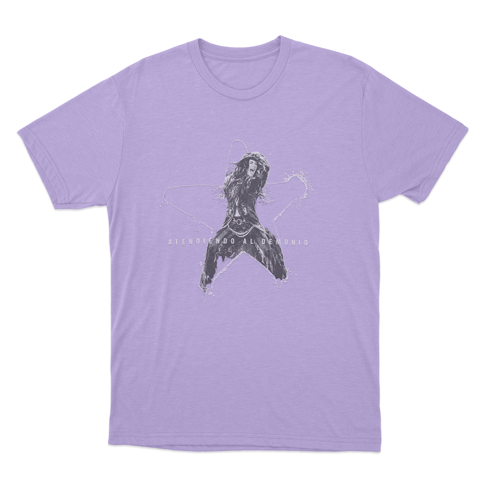 Atendiendo Al Demonio Unisex T Shirt Purple Atendiendo Al Demonio Unisex T Shirt Purple