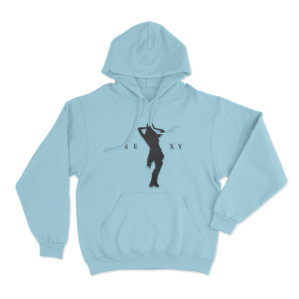 Lali Diva Sexy Silhouette Unisex Hoodie Sky Blue Lali Diva Sexy Silhouette Unisex Hoodie Sky Blue
