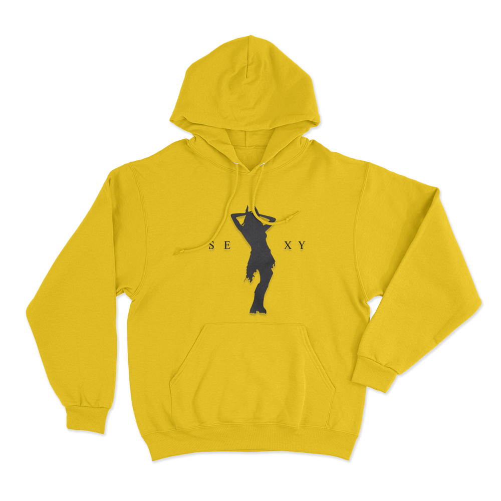 Lali Diva Sexy Silhouette Unisex Hoodie Yellow Lali Diva Sexy Silhouette Unisex Hoodie Yellow