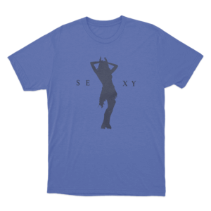 Lali Diva Sexy Silhouette Unisex T Shirt Blue