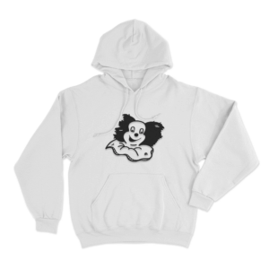 Lali Payaso Clown Unisex Hoodie White